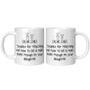 11OZ WHITE MUG - Dear Dad Thanks For Teaching Me How To Be A Man Daughter