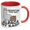 11oz Accent Mug - Alpaca My Bags