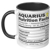 11oz Accent Mug - Aquarius Nutrition Facts