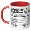 11oz Accent Mug - Aquarius Nutrition Facts
