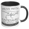 11oz Accent Mug - Auntiesaurus Jurasskicked