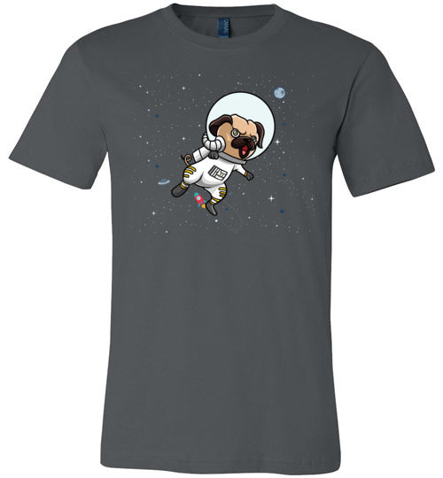 Astronaut Pug In Space Canvas