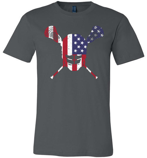 American Flag Lacrosse Canvas