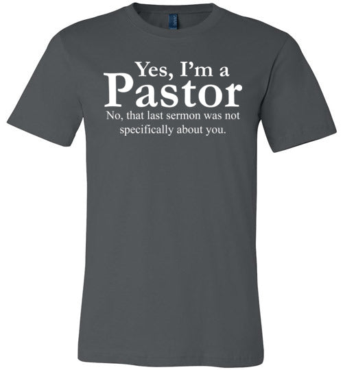 Pastor Last Sermon Canvas