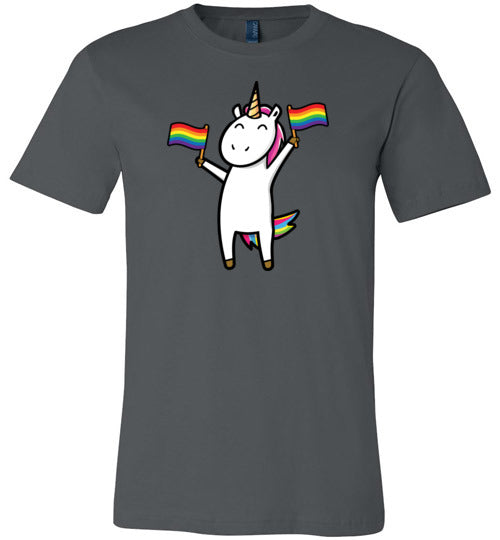 Gay Unicorn LGBT Rainbow Flags Canvas