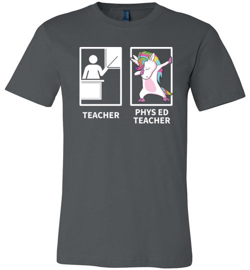 Phys Ed Teacher Unicorn Canvas