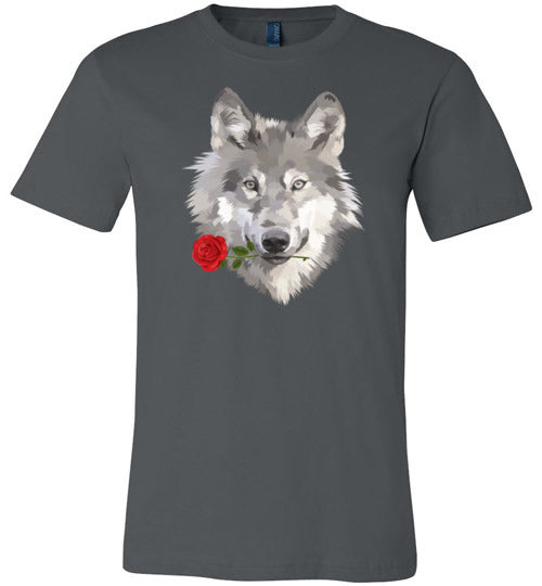 Realistic Wolf Rose Canvas