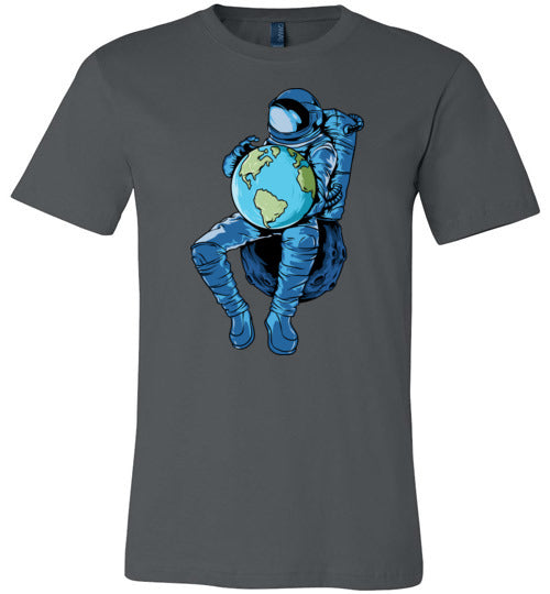 Astronaut Holding Earth Canvas