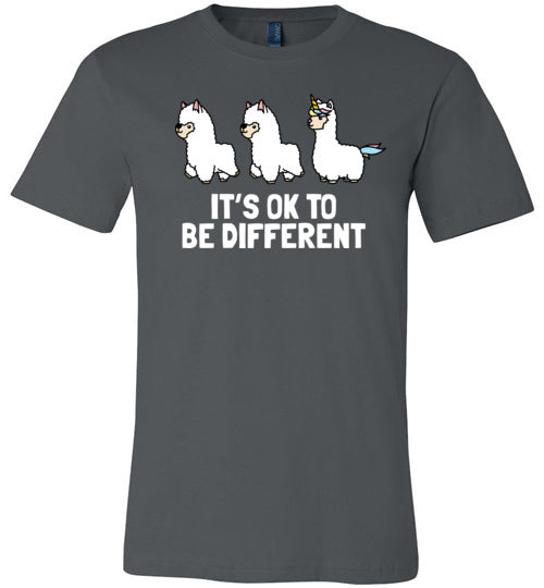 Alpaca Its Ok To Be Different Canvas
