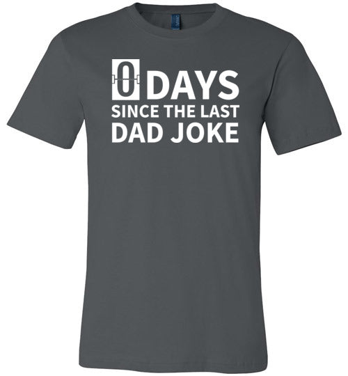 Zero Days Dad Joke Canvas