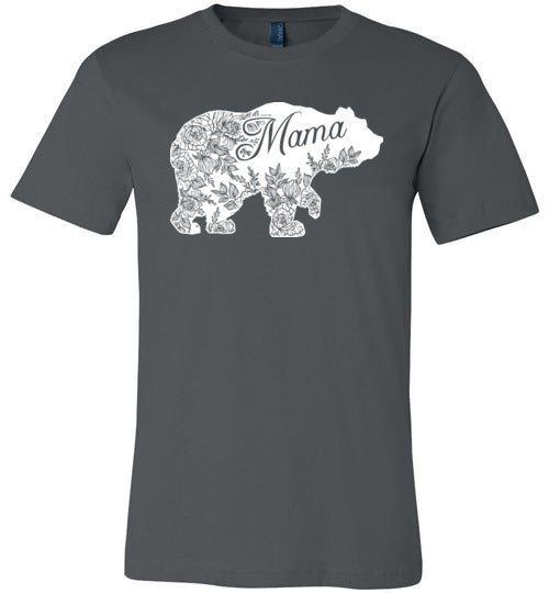 Floral Mama Bear Canvas