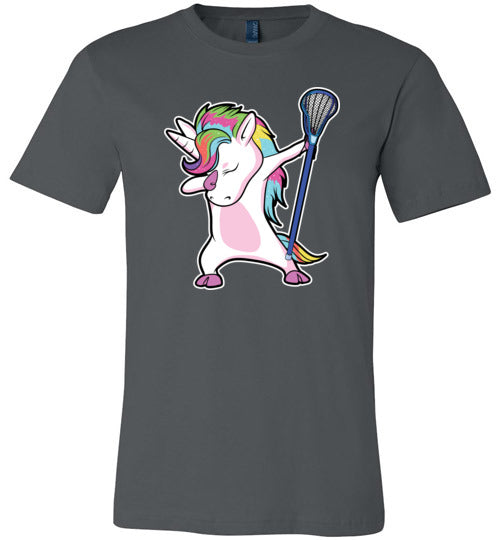 Dabbing Unicorn Lacrosse Canvas