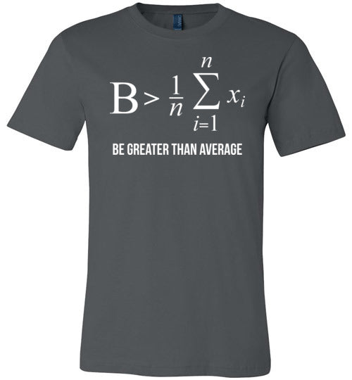 Be Greater Than Average Math Canvas