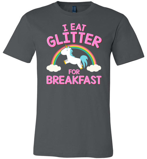 Unicorn I Eat Glitter For Breakfast Canvas