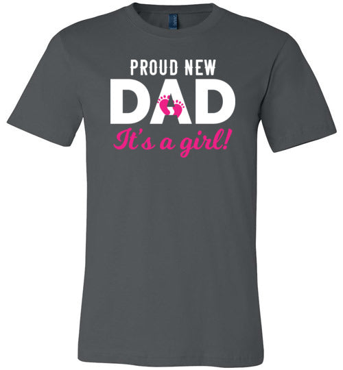Proud New Dad Its A Girl Canvas