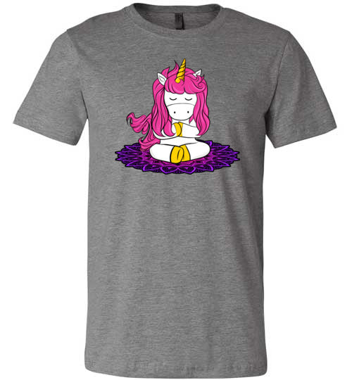 Yoga Unicorn Sitting Canvas