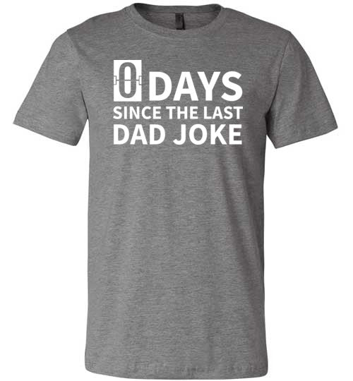 Zero Days Dad Joke Canvas