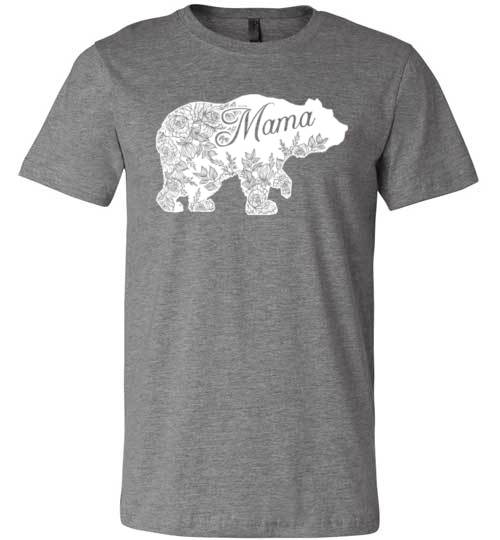 Floral Mama Bear Canvas