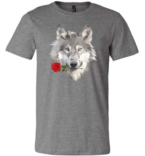 Realistic Wolf Rose Canvas