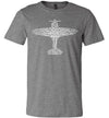 Aviation Alphabet Flying Pilot Canvas