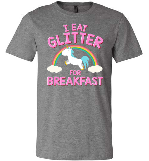 Unicorn I Eat Glitter For Breakfast Canvas