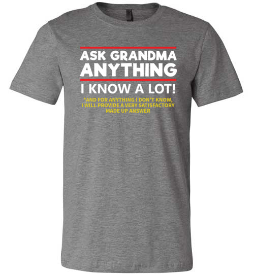 Ask Grandma Anything Canvas