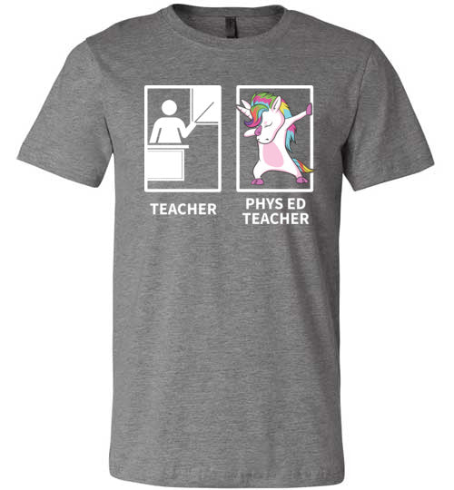 Phys Ed Teacher Unicorn Canvas