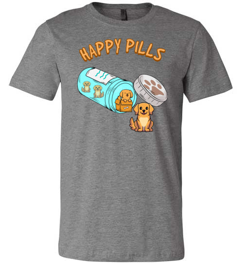 Happy Pills Golden Retriever Canvas