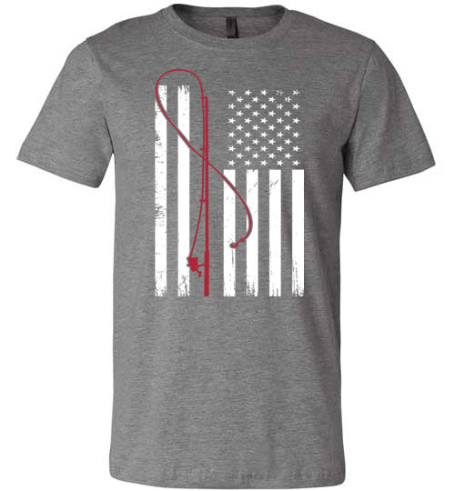 Fishing American Flag Canvas