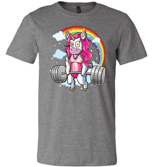 Unicorn Deadlifting Canvas