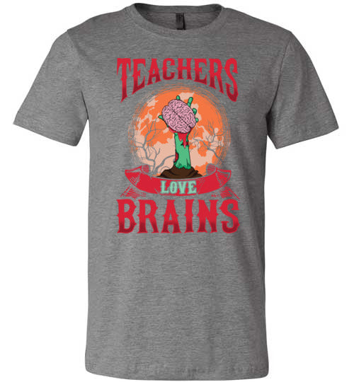 Teachers Love Brains Canvas
