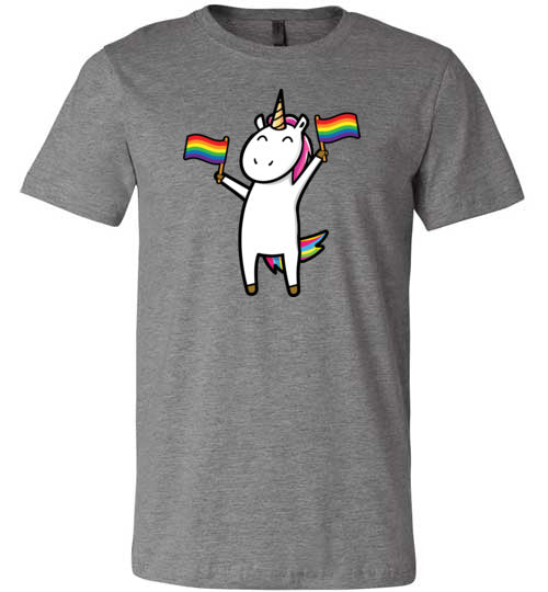 Gay Unicorn LGBT Rainbow Flags Canvas