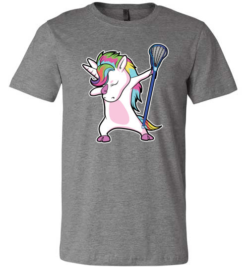 Dabbing Unicorn Lacrosse Canvas