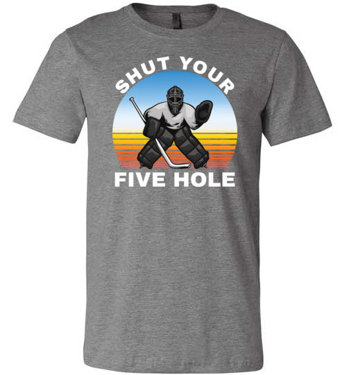 Ice Hockey Shut Your Five Hole Canvas