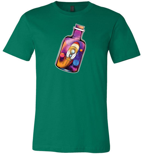 Rocketship In a Bottle Canvas