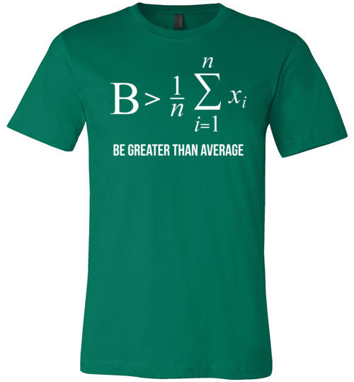 Be Greater Than Average Math Canvas