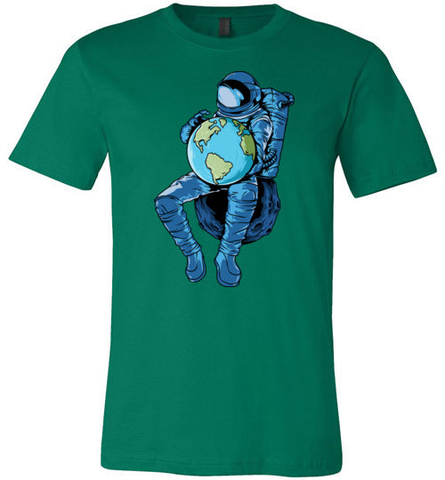 Astronaut Holding Earth Canvas