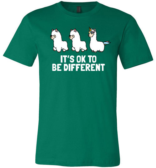 Alpaca Its Ok To Be Different Canvas