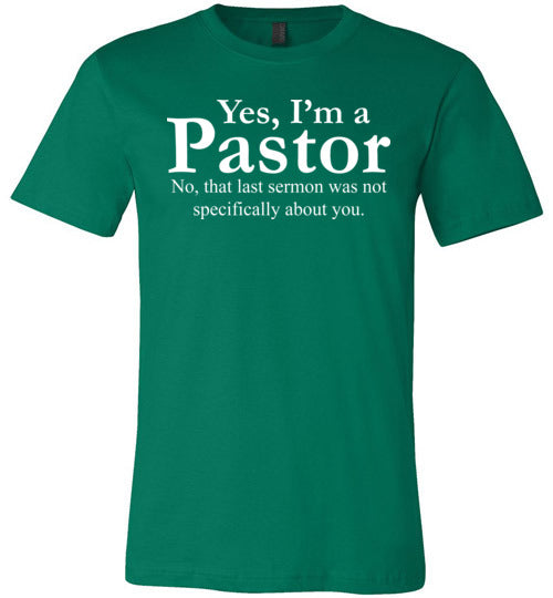 Pastor Last Sermon Canvas