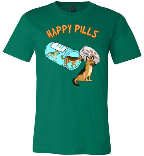 Happy Pills German Shepherd Canvas