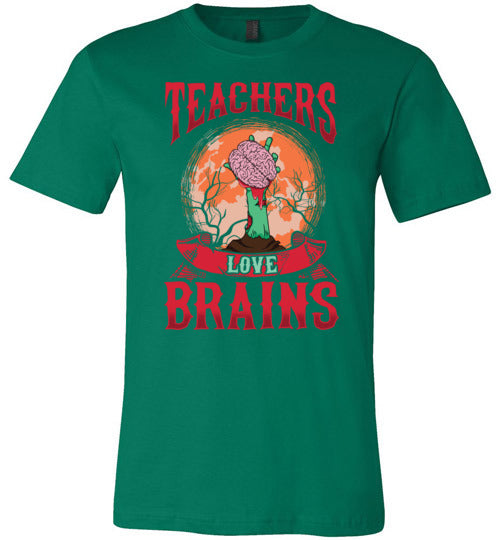 Teachers Love Brains Canvas