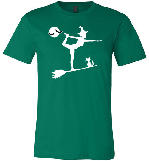 Yoga Witch Halloween Canvas