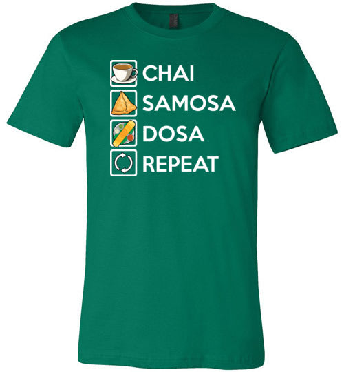 Chai Samosa Dosa Repeat Canvas