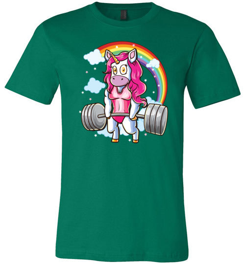 Unicorn Deadlifting Canvas