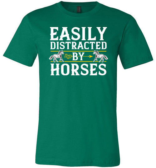 Easily Distracted By Horses Canvas