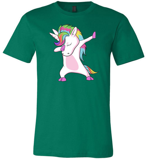 Dabbing Unicorn Dancing Canvas