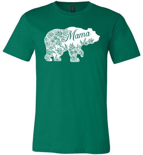 Floral Mama Bear Canvas