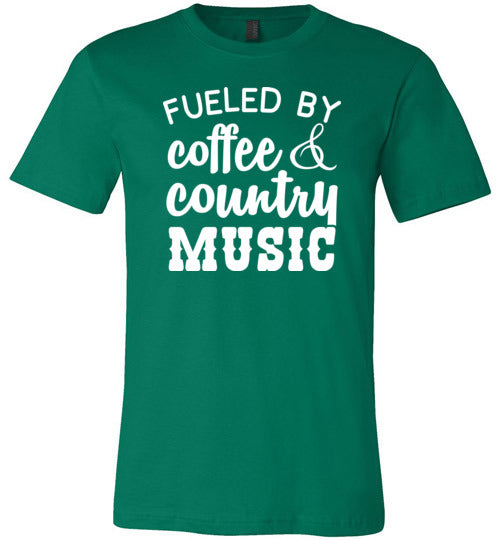 Fueled By Coffee And Country Music Canvas
