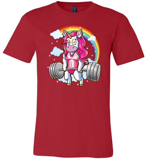 Unicorn Deadlifting Canvas