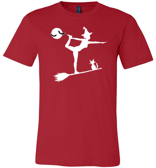 Yoga Witch Halloween Canvas